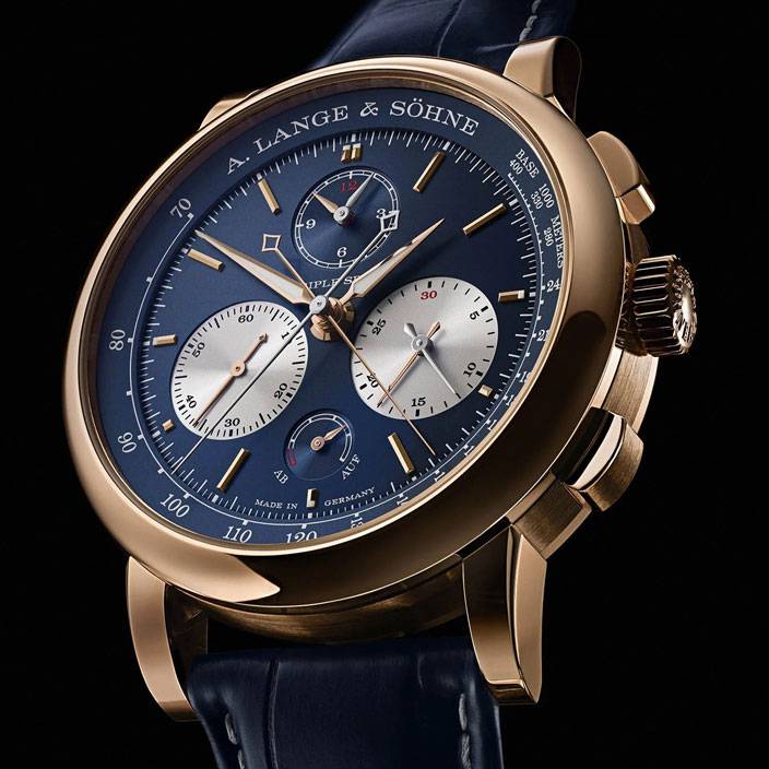 Pink Gold Blue Dial Luxury watch